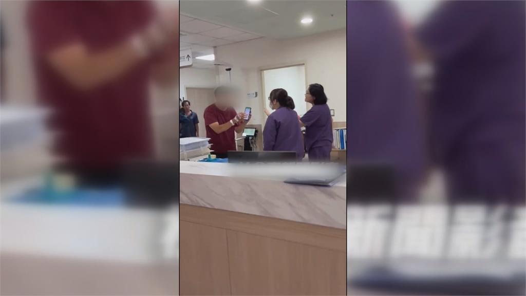 醫護暴力! 男病患衝護理站拍桌咆哮 動手推護理師