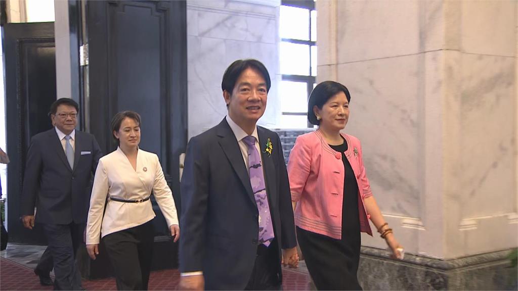 快新聞/賴清德蕭美琴今宣誓就職 由立法院長韓國瑜授與印信