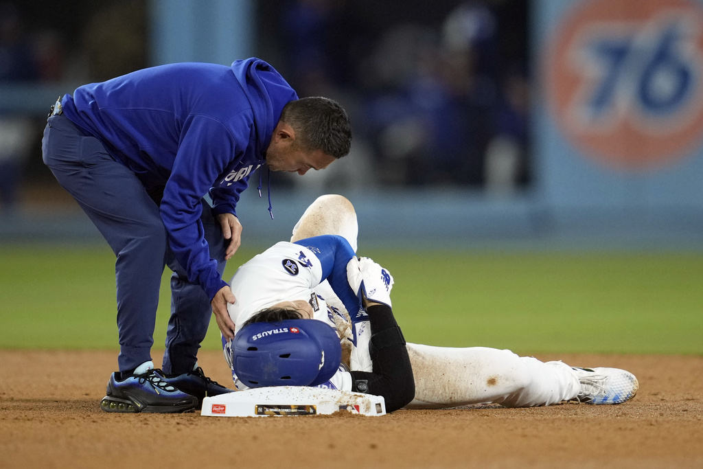 MLB(影)/世界大賽盜壘傷退 大谷:球季比賽日積月累的結果