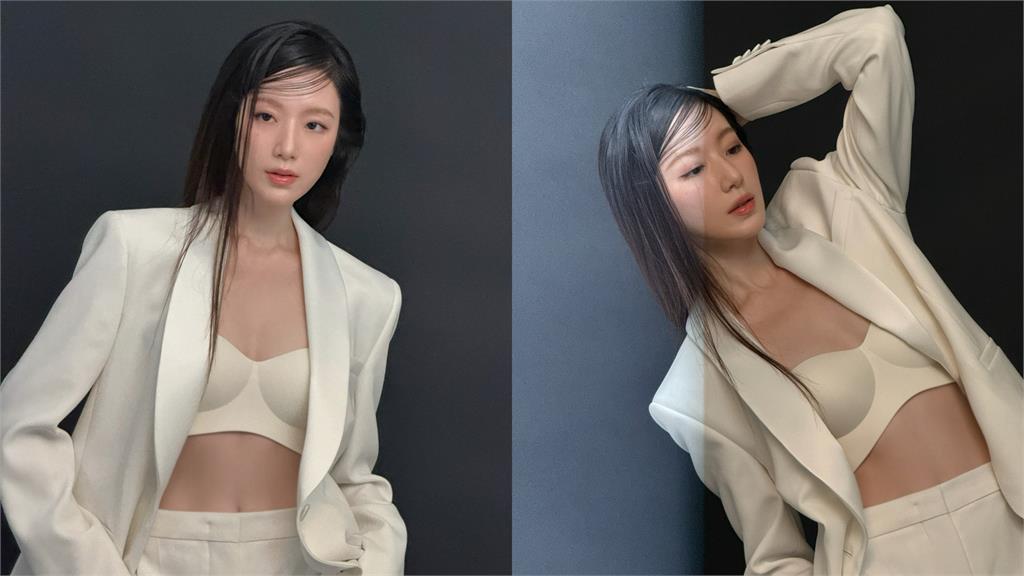 舒華罕「解放中空」只穿Bra！叉腰仰頭「挺出大芋圓」…吸暗黑女優朝聖