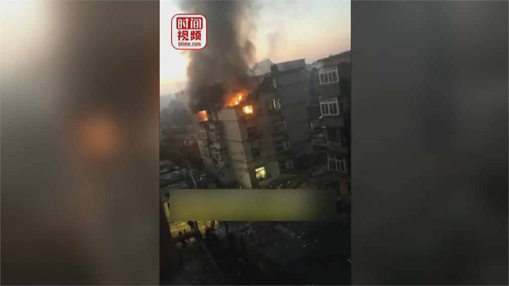 遼寧4天內2度爆炸　大連大樓屋頂掀開火舌狂竄