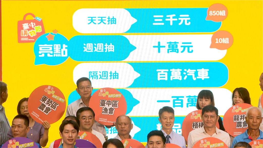 第五屆台中購物節開跑 盧秀燕賣力促銷!最大獎是這個
