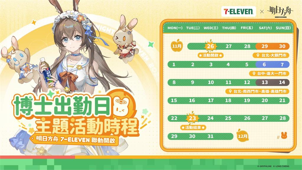 《明日方舟》7-ELEVEN聯動登場 SideStory「眾生行記」限時活動開啟