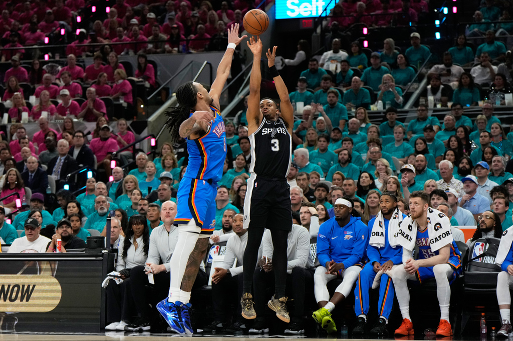 NBA/西冠G3馬刺首節發揮佳!限制雷霆SGA馬刺取得5分領先