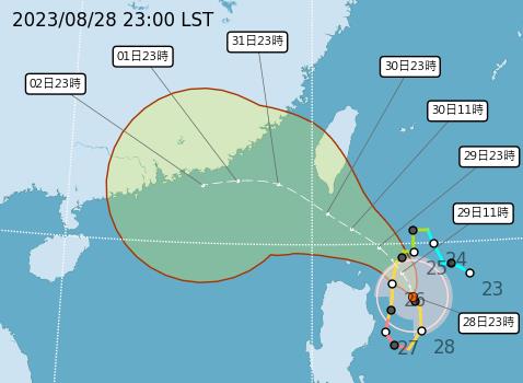快新聞／蘇拉颱風發海警！ 警戒範圍、最新預測路徑出爐