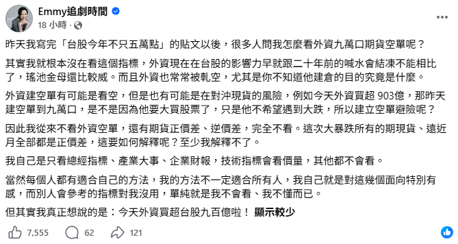 外資9萬期貨空單免驚？胡采蘋看好喊「台股今年不只5萬點」親曝看盤4指標