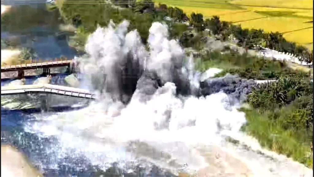 花蓮富里明里大橋爆破拆除！　國軍首度於花東「實爆演練」