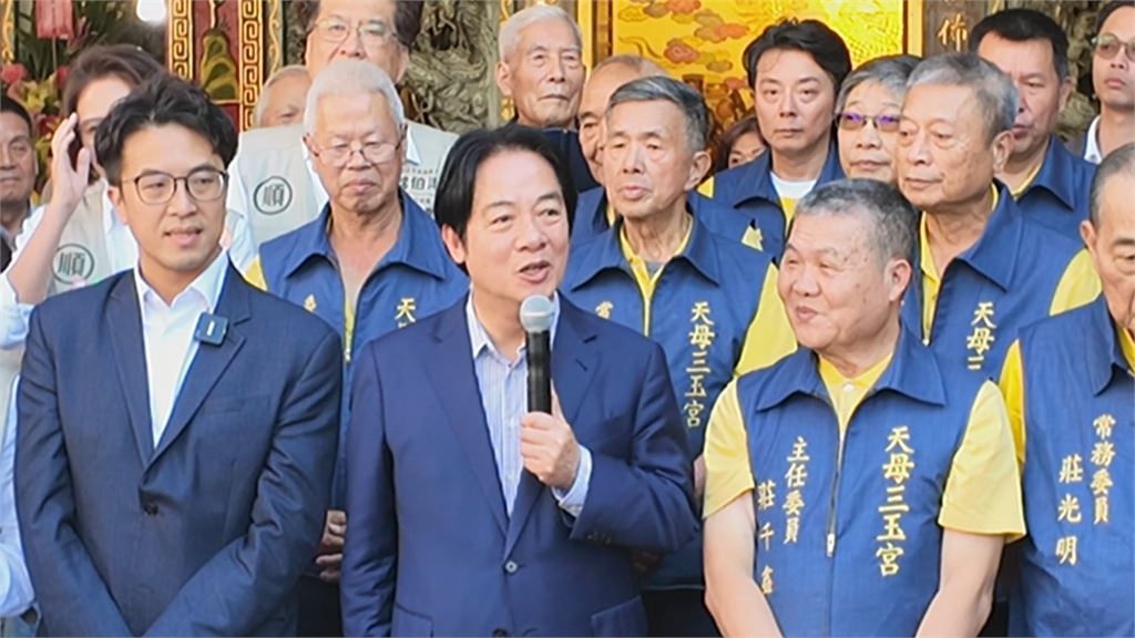 賴清德合體沈伯洋「猛誇1特質」眼睛發亮！當眾拜託鄉親　驚揭神明前許下1願