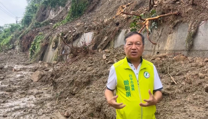 台中大坑山區多處土石崩落 農產難疏運缺水電居民苦嘆