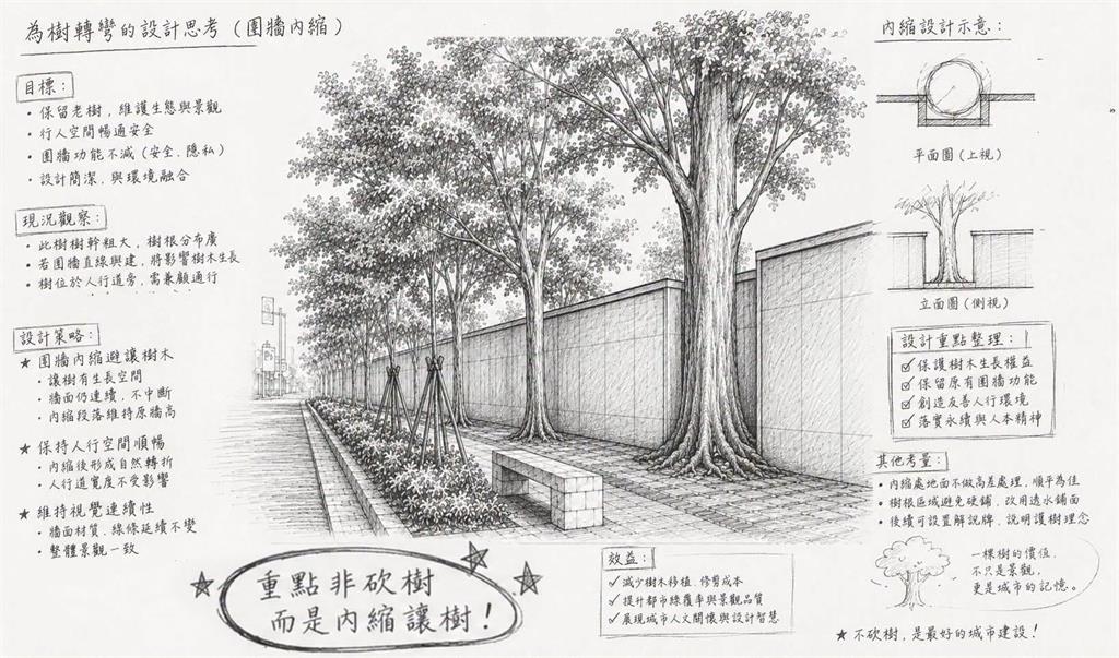北市砍樹爆爭議！陳水扁昔首創「空間解嚴」拆牆讓樹：總統官邸圍牆沒比老樹重要