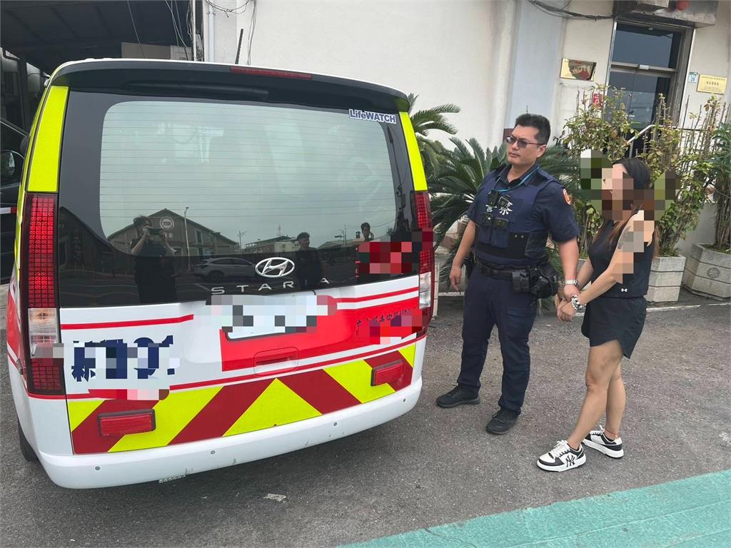超扯!俠盜獵車手台灣街頭上演? 女子「偷開救護車」遭逮送辦