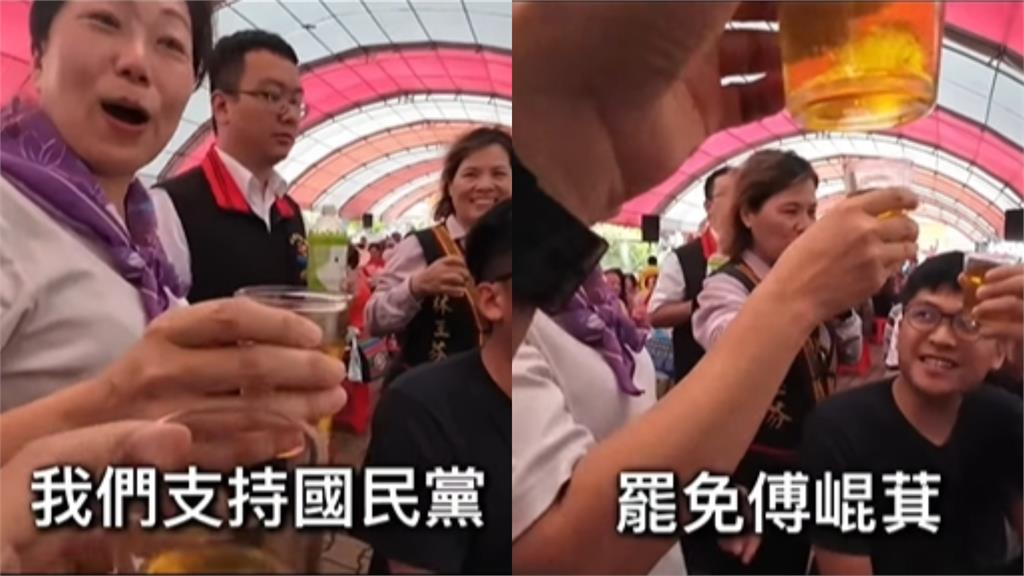 徐榛蔚高調「宣傳普發1萬」喊:我們謝謝傅崐萁!遭罷團當面嗆聲超尷尬