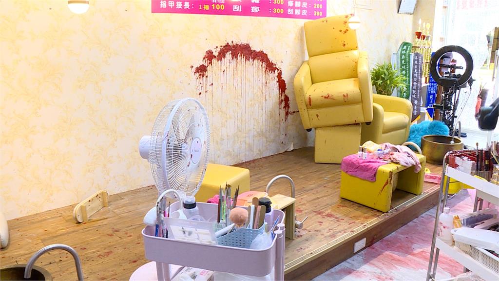 新莊美甲店遭「砸店潑漆」 疑情感、金錢糾紛警台中逮4嫌