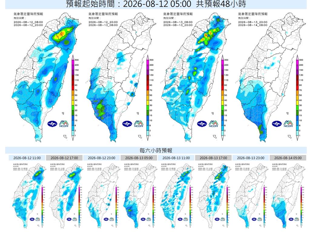 準備雨具！西南風發威「雨彈開炸一整週」氣象署示警：一地區慎防大雨