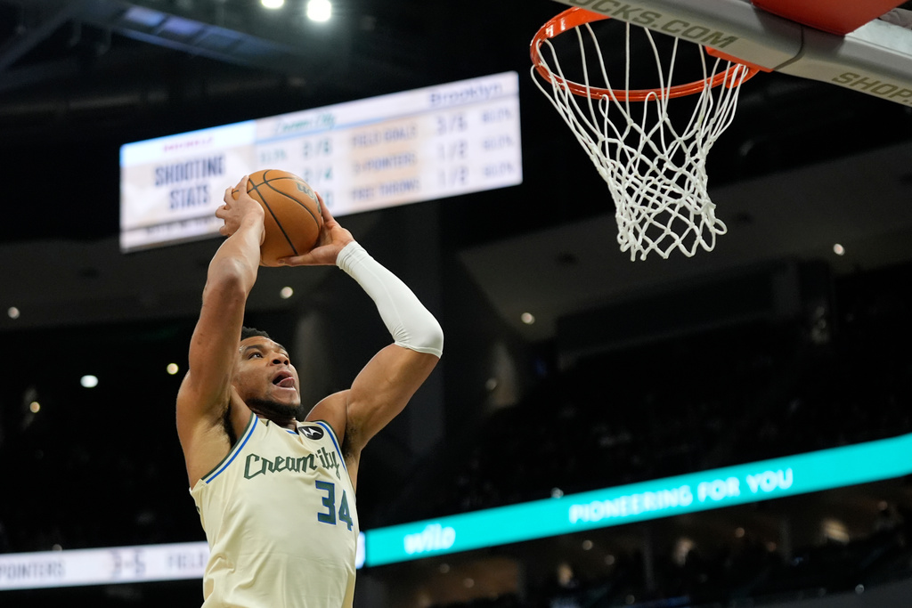  NBA(影)／字母哥達生涯2萬1千分里程碑！發豪語要取代詹皇成歷史得分王