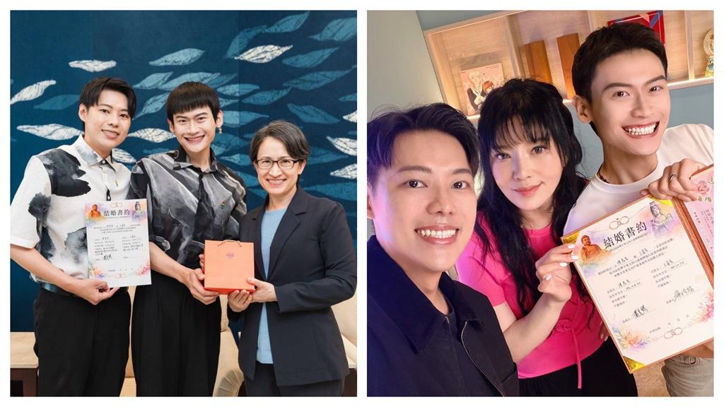 YTR「夫夫之道」甜挑同婚7週年登記結婚!證婚人竟是「政壇、占星界2大咖」