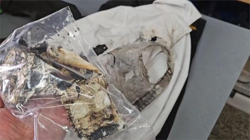 轟!磁吸式行充突爆炸 女子左臉燒傷、衣服破洞