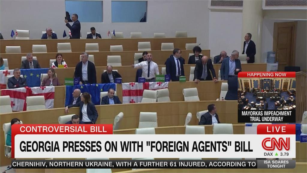 喬治亞一讀通過「外國代理人」法案　恐影響加入歐盟進程