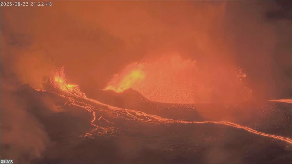 美國夏威夷奇拉韋火山　去年12月來第31次噴發　火山熔岩高30公尺