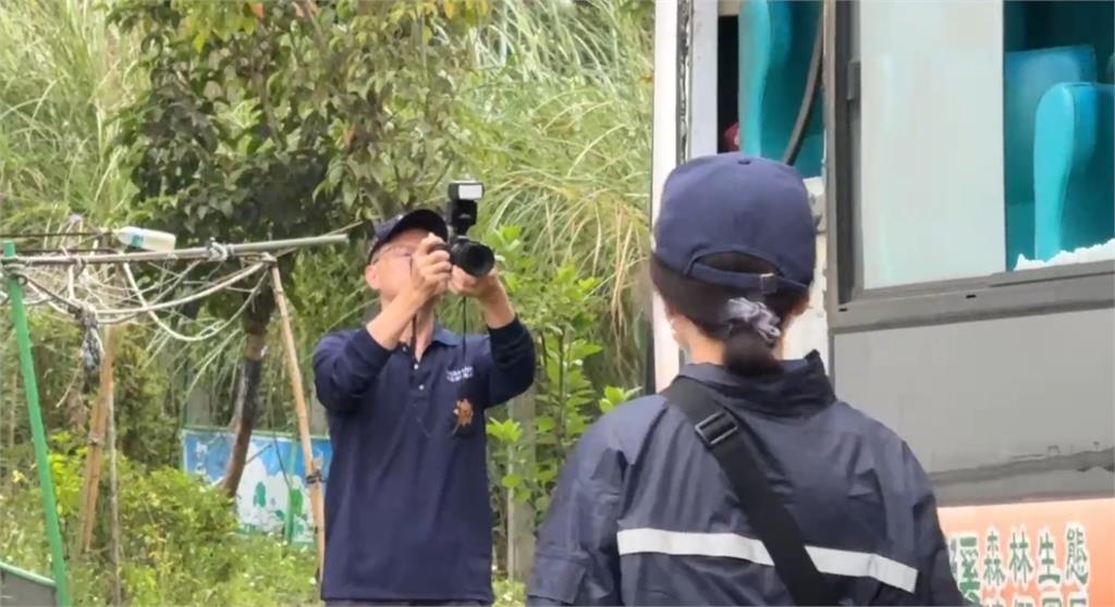 賞櫻變調！杉林溪遊園車墜谷１死７傷　鑑識小組釐清事故