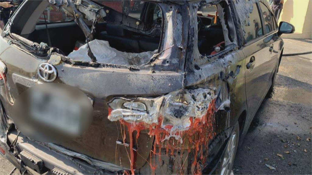 芬園廢棄物火警休旅車被燒熔 溪湖民宅竄火百歲人瑞葬火窟