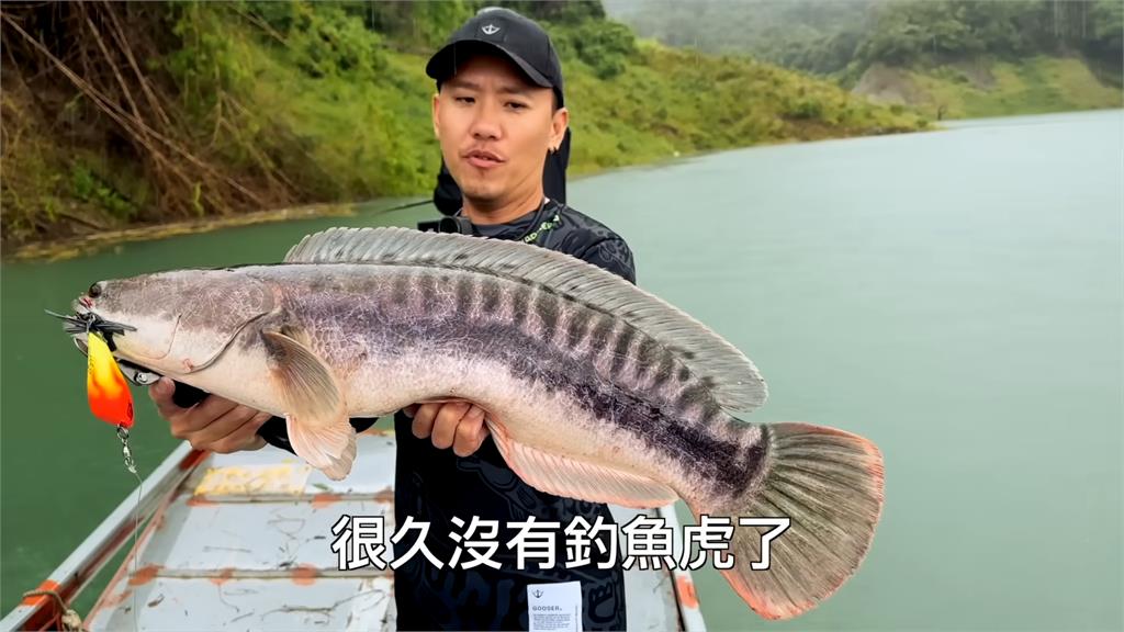 雨中釣魚滿載而歸！握把卻慘斷裂「裝備損失慘重」　他笑嘆：這裡的很兇耶