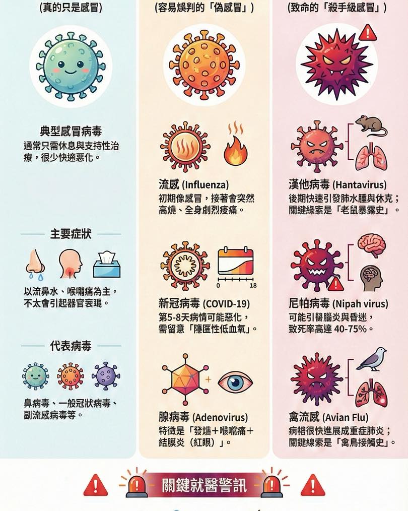 漢他病毒「一開始像感冒」數小時內恐休克!醫1圖曝危險徵兆:後段才出事