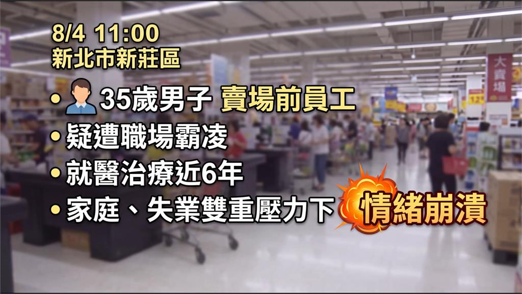 疑遭職場霸凌！男攀坐連鎖賣場頂樓牆沿　警消、家屬勸說　成功救援