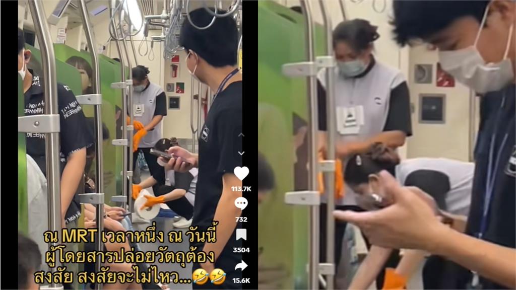 曼谷捷運「乘客炸屎」驚悚畫面曝!車廂惡臭瀰漫2清潔員化身「超級英雄」