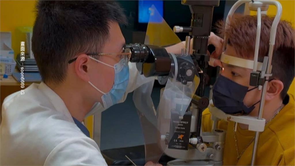 孫生遭煙火炸傷急送醫! 眼佈血絲自曝「眼前一片亮」