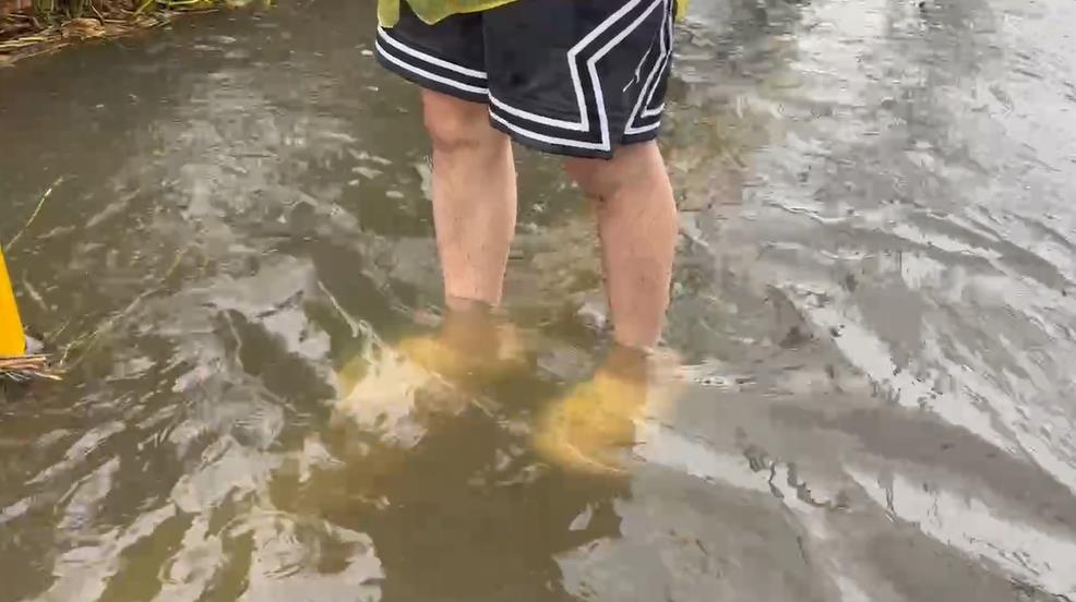 快新聞/魚都被沖上路面!宜蘭室內淹水1.5米高 家具墊高也沒用