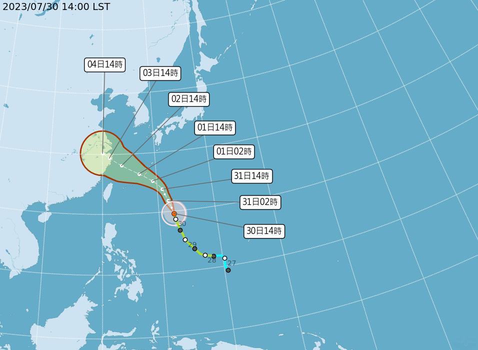 快新聞／卡努增強為中颱風！　1圖看移動路徑「這天」最靠近台灣