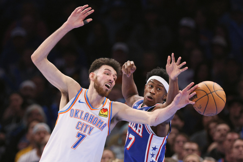 NBA(影)／SGA連續103場得分破20！雷霆恢復水準大勝七六人中止2連敗