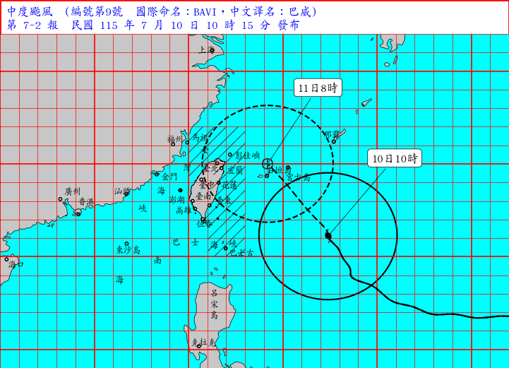 快新聞／別輕忽！巴威仍是「大型中颱」專家警告：明將風狂雨驟