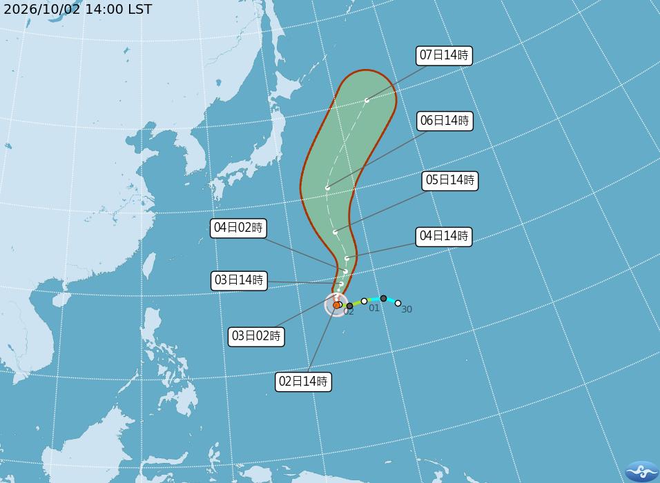 「彩雲」將90度大轉彎！颱風論壇點名「1地區」防大雨　下週出遊須留意
