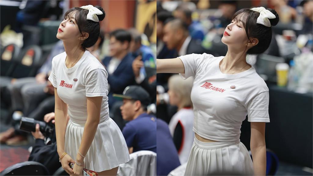 安芝儇「全身包緊緊」起伏全看光!應援太嗨「雙眼突上吊」網急關心:還好嗎?