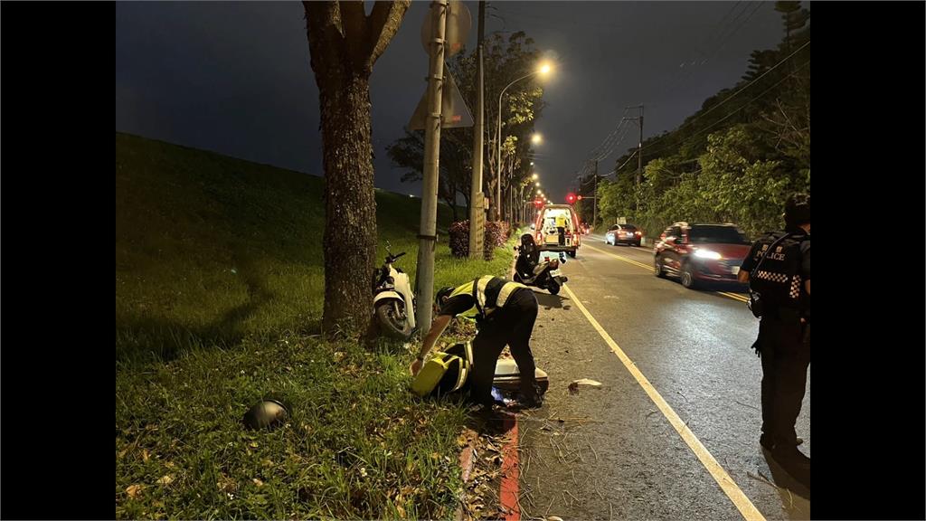道路「高低落差」奪命？　騎士疑單手騎車自撞燈桿亡