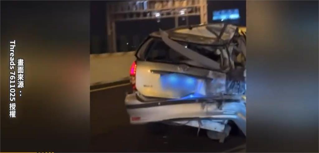 車尾都爛了還繼續開！　　駕駛堅定行駛國道　網驚：戰區回來的？