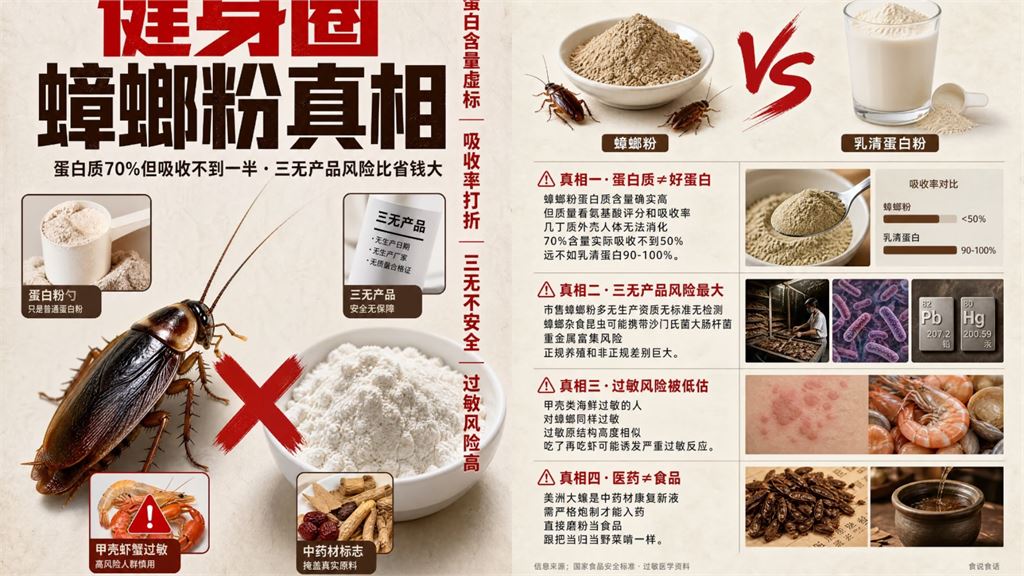 中國健身圈掀「蟑螂粉」平替蛋白粉熱潮！壯男喝一口「嘴裡都是XX」：這不能喝