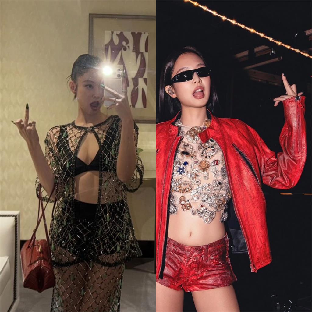 「人間香奈兒」又翻車？Jennie音樂節曬照「比中指」引網友論戰！