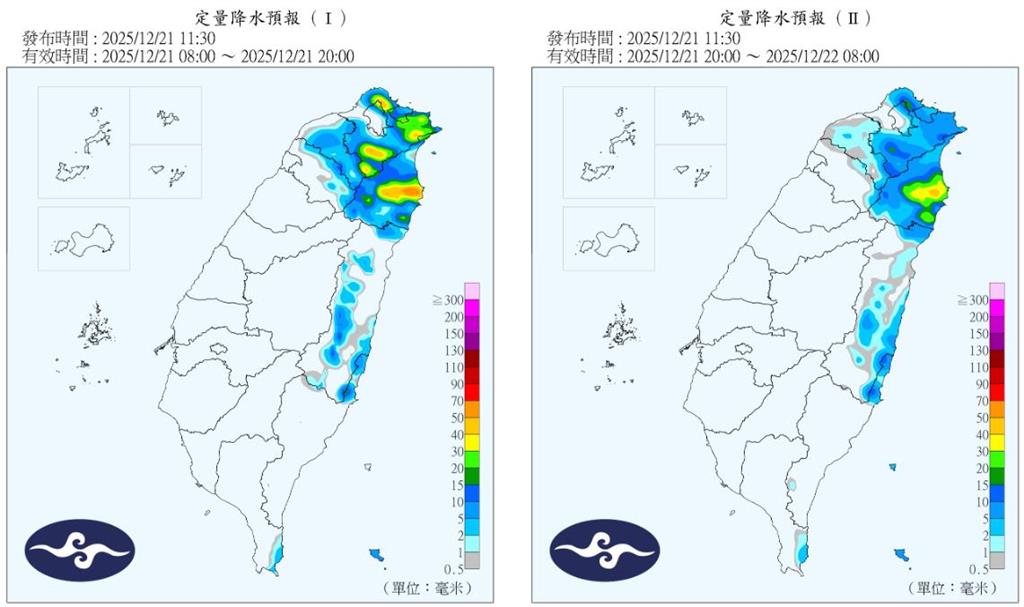 「冬至變天！」2波東北季風接連報到　未來1週轉濕冷…「這天」將迎來最低溫