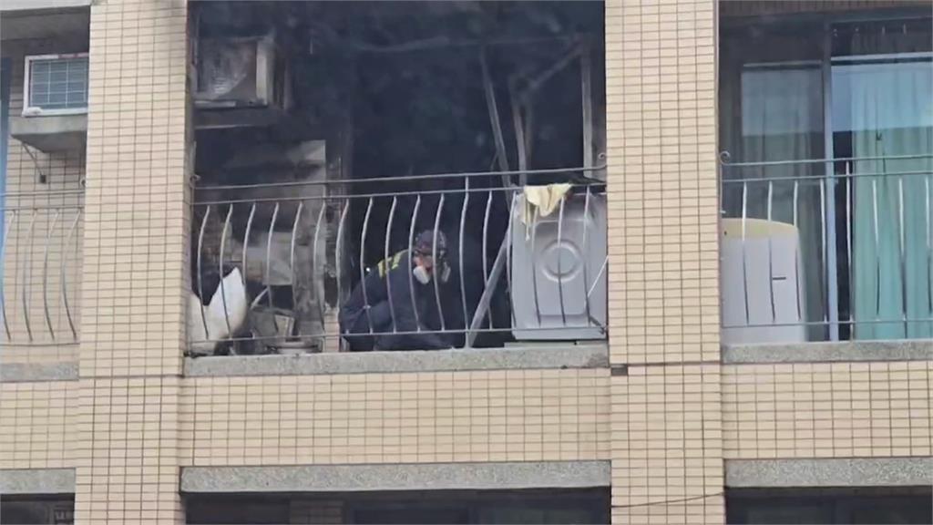 台中市民宅大樓釀火警 男子躲陽台慘遭烈焰吞噬亡