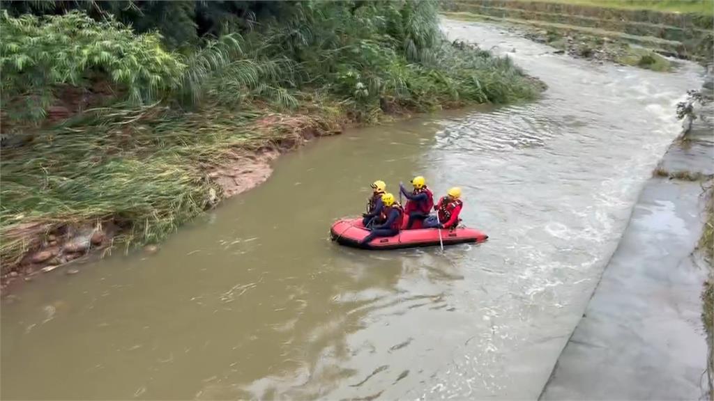 雨彈炸新竹1死2失聯　搜救大隊搜索失聯2男
