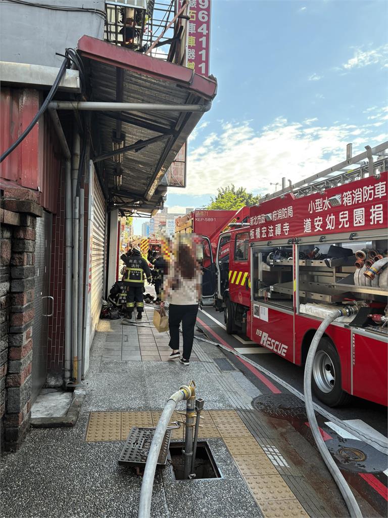 最新／板橋清晨驚傳火警　1男命危送醫