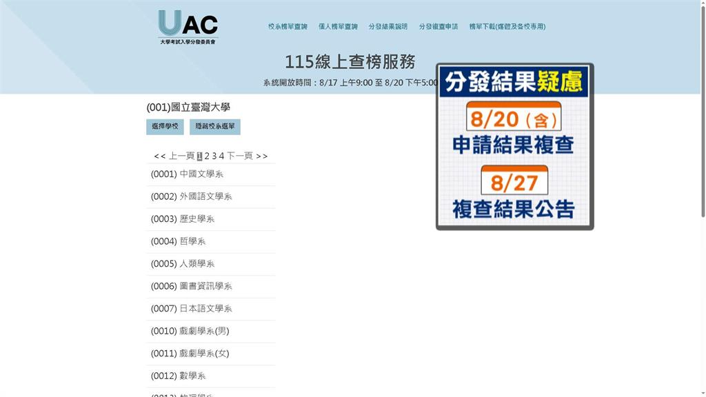 大學分發入學放榜！　錄取錄高達97.54%創四年新高