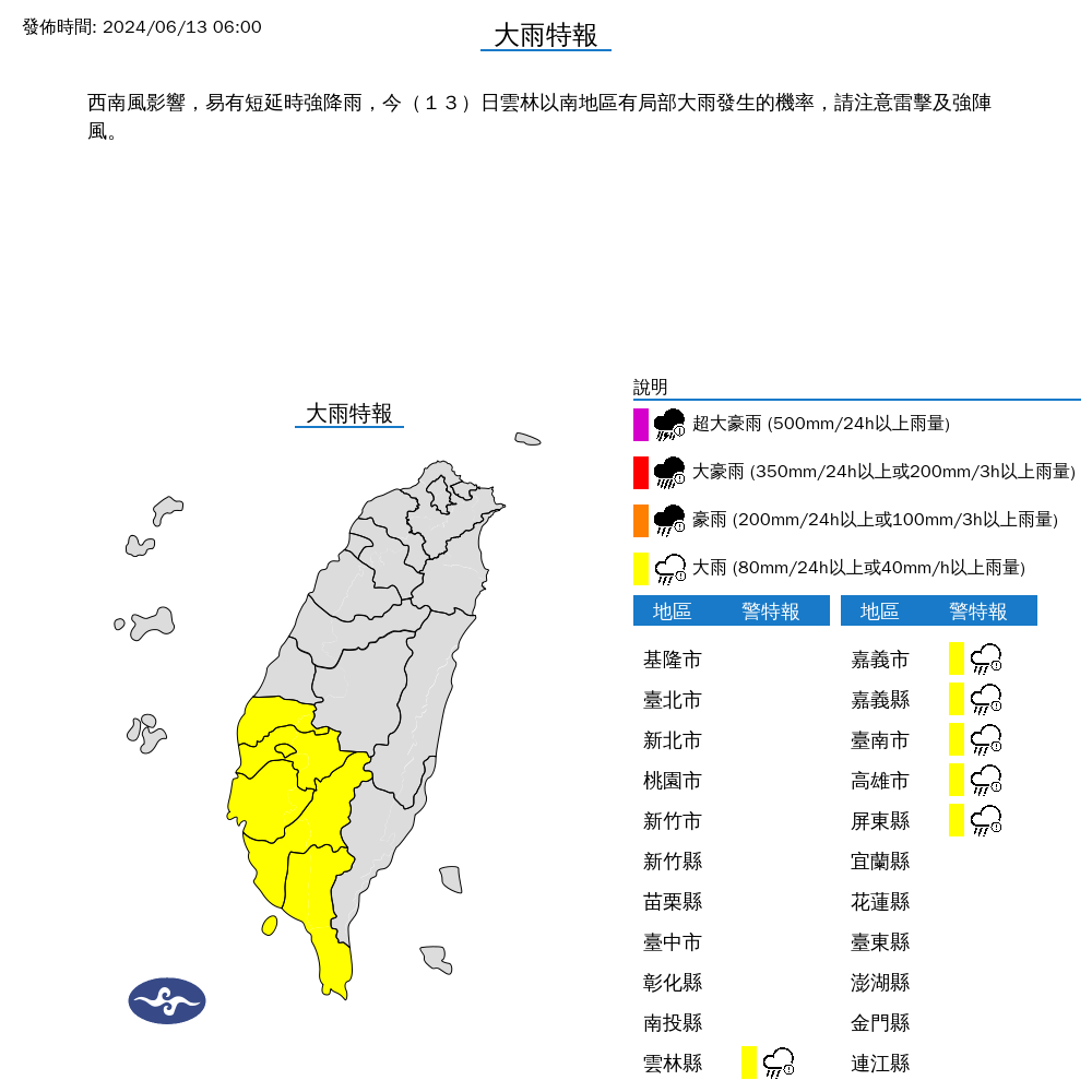 快新聞/一早雨彈爆發!6縣市大雨特報 大雷雨轟台南、高雄