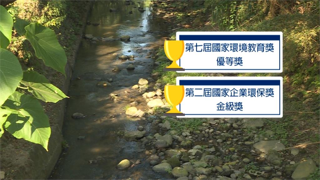 「柯子湖溪」綠美化　榮獲國家企業環保金級獎