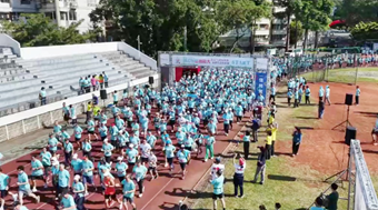 【淡江傳真】淡江校園路跑Run起來 逾千師生校友跑出世代連結