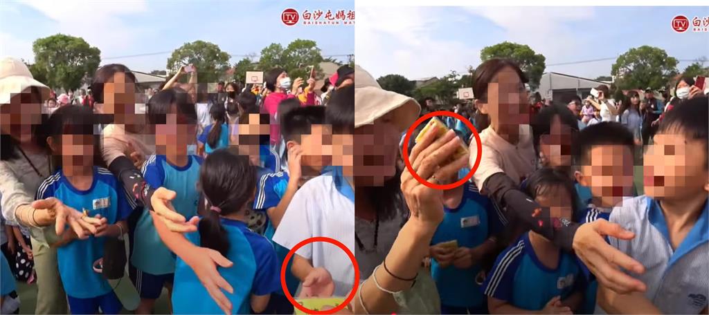 白沙屯媽祖衝校園賜福!國小師疑卡位「搶學生結緣品」…畫面曝光全網開噴