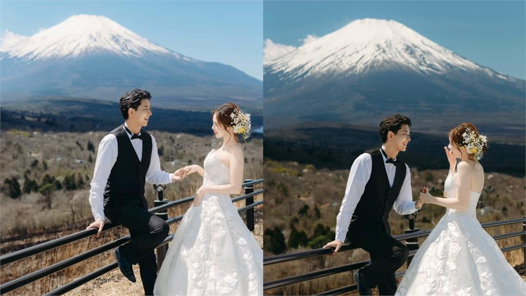 陳天仁曝「富士山絕美婚紗」 日籍夫「情書式告白」閃翻網:幸福在發光!